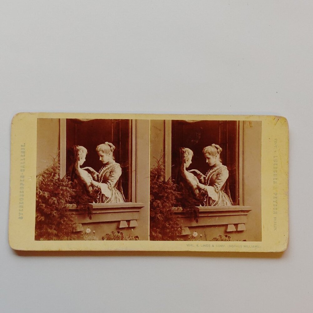 ANTIQUE Stereograph Card Princess Louise Duchess of Argyll